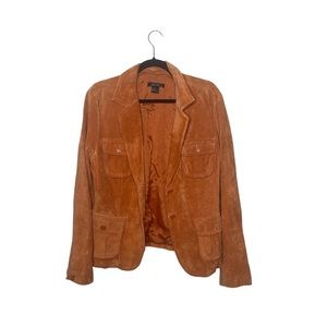 KAREN KANE Suede leather Blazer Jacket